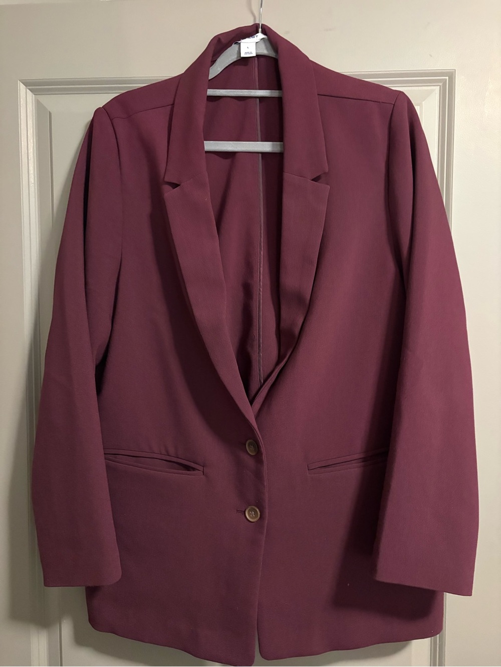 Old Navy Wine-Colored Single-Breasted Blazer